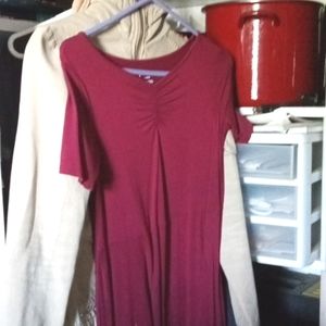 Art Class burgundy dress